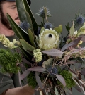 Ramo tropical con protea real