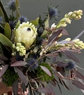Ramo tropical con protea real