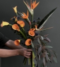 Ramo mixto con flores exóticas de una floristería