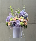 Flower hatbox “Lilac candy”