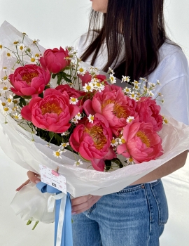 Peonies Coral Charm