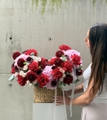 Cesta WOW de temporada con dalias