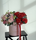 Compliment in a hat box - Double hint