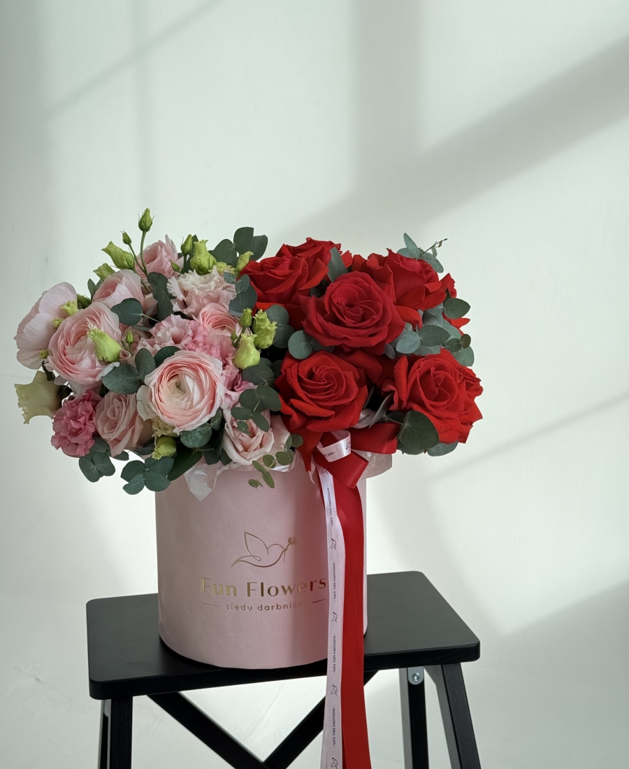 Compliment in a hat box - Double hint