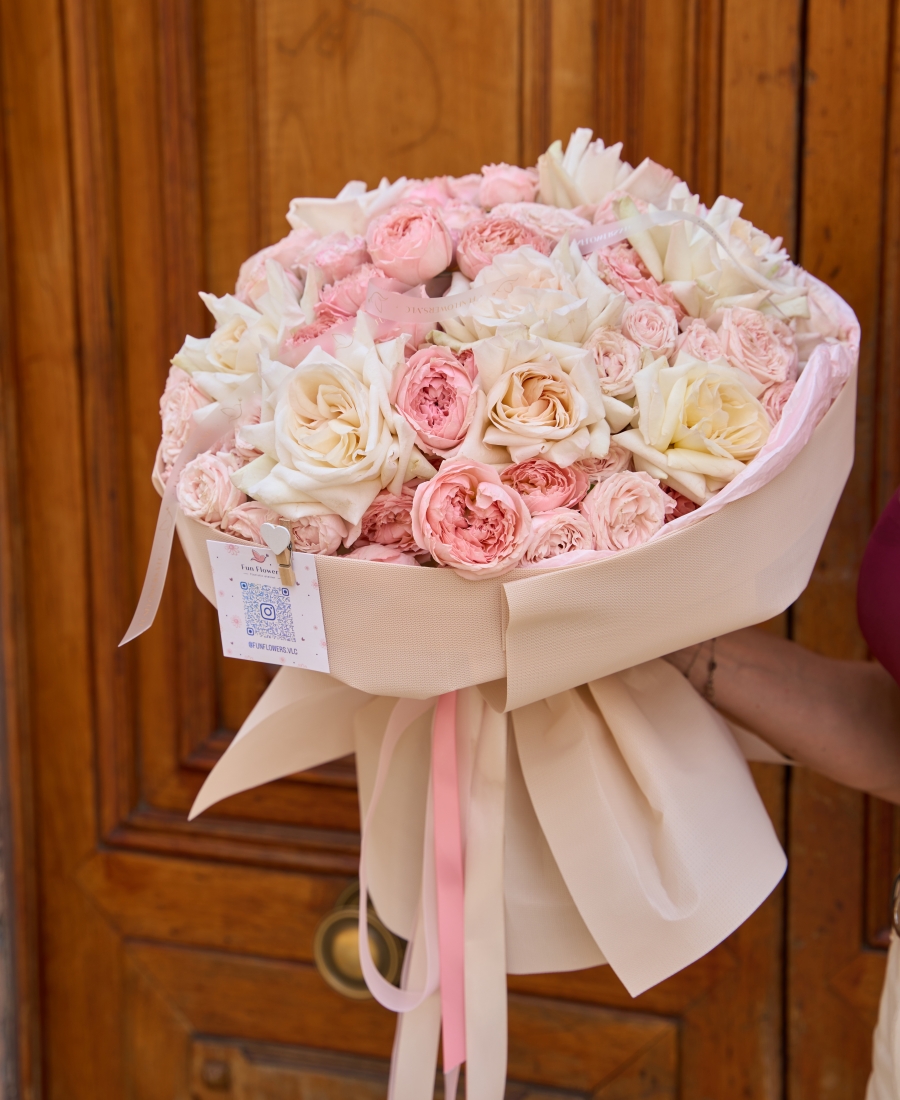 "Blush Amour" - Rose Bouquet
