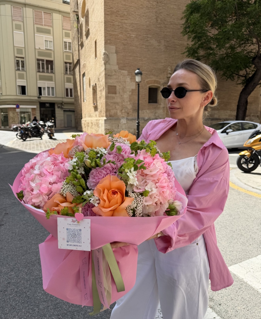 Author’s bouquet “Peach Kiss”