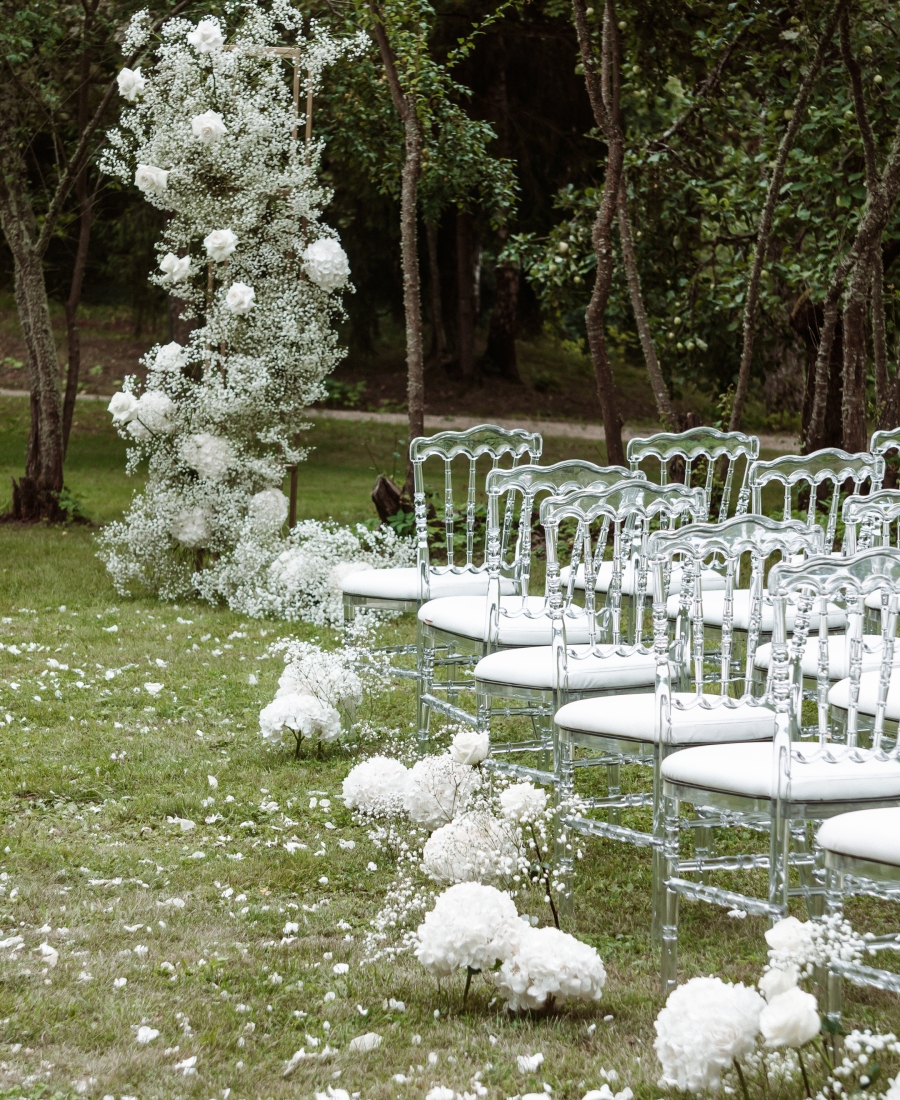 Boda blanca con estilo